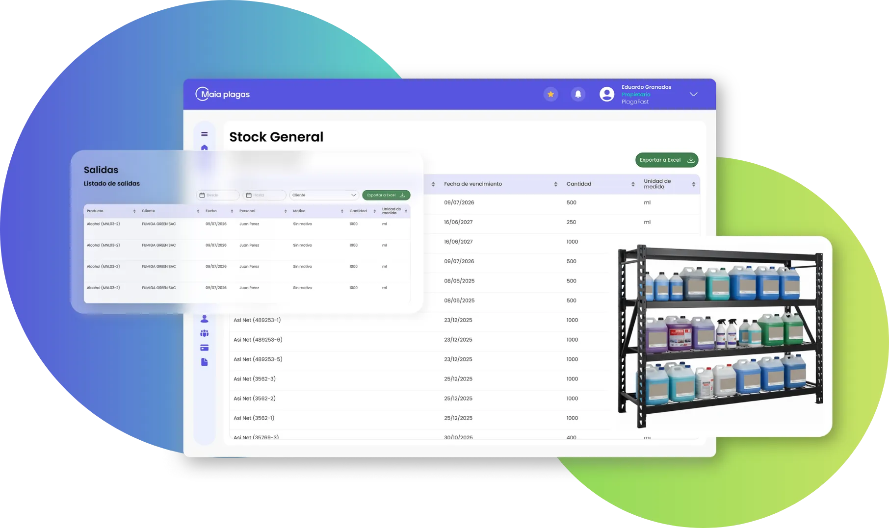 Control de stock e inventario en Maia Plagas